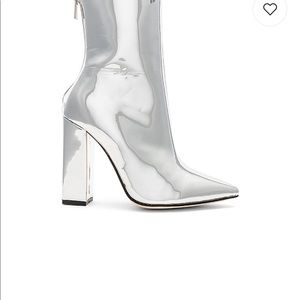 Raye x revolve silver boots